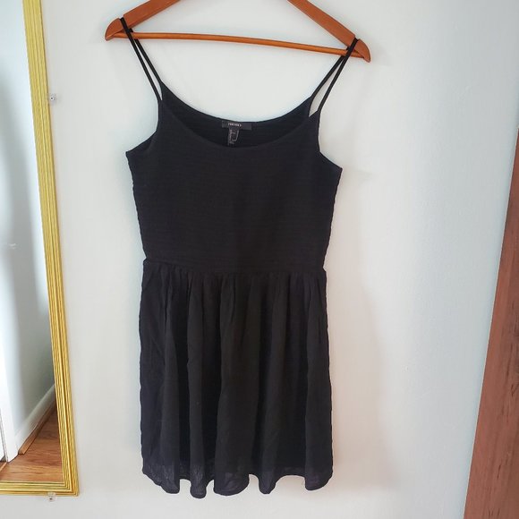 Forever 21 Dresses & Skirts - Black smocked mini dress